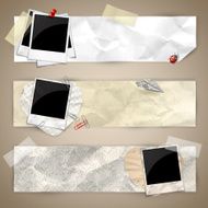 Set of horizontal banners