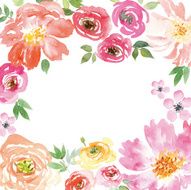 Watercolor spring flowers N12