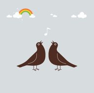Rooks and Rainbows sing song illustration