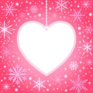 Christmas Heart &amp; Snowflakes
