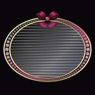 elegent diamond frame with ribbon N2