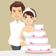 Cutting Wedding Cake