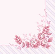 Greeting card with roses N11