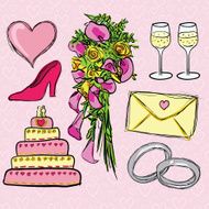 Doodle wedding set N5