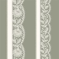 Vertical Floral Seamless Pattern White Lace