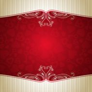 red valentine background with many hearts N2