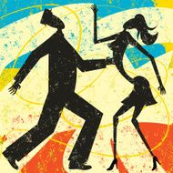 Silhouette People dancing