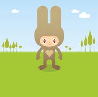 Be my bunny (vector)