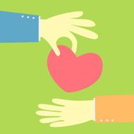 giving a heart