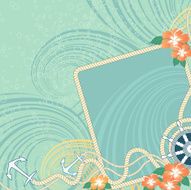 Sea background Vector illustration