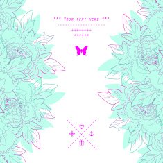 Beautiful flowers in vector Hand drawn vector illustration N3