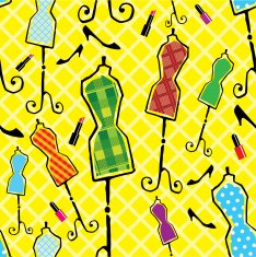 Seamless background with mannequins N2