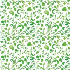 Green Floral Pattern N6