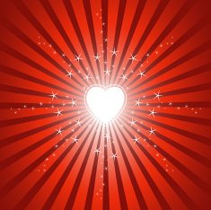 Glowing Heart Background
