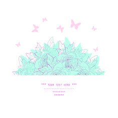 Beautiful flowers in vector Hand drawn vector illustration N4