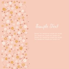 Floral decorative background with sample text N2