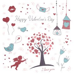 Vector Valentine's Day Elements