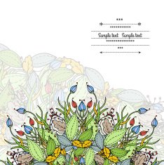 Floral card N93