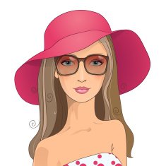 Beautiful woman portrait Fashion background N2