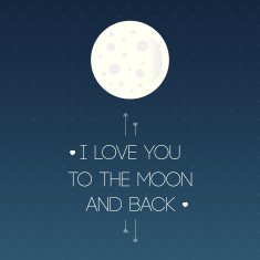 I love you to the moon and back N17