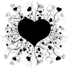 Decorative Heart - Valentine's day card