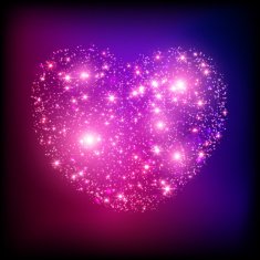 Sparkle bright pink heart