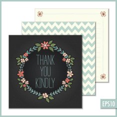 Floral Thank You Card N2