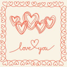 I love you frame N2