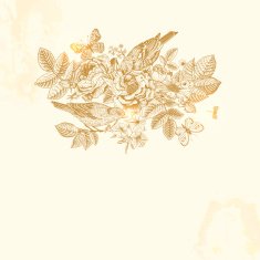 Vector vintage card in Victorian style