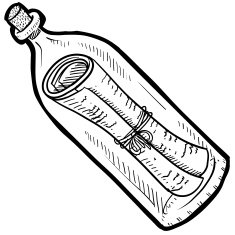 Message in a bottle sketch N2