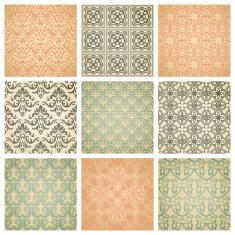 Set of 9 seamless patterns N13