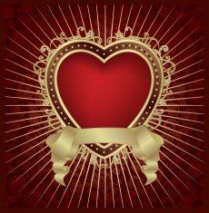 valentine heart medallion