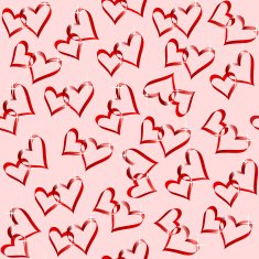 Background of linked hearts
