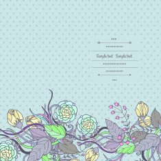 Floral card N96