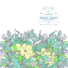 Floral card N97
