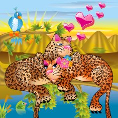 Leopard Love - "Amorous Animals" Series