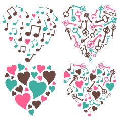 hearts-notes-keys-set