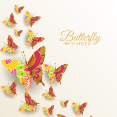 beautiful colorful butterfly background concept N3