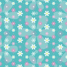 pink and white flowers pattern N2