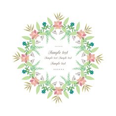 Gentle decor with flowers N25
