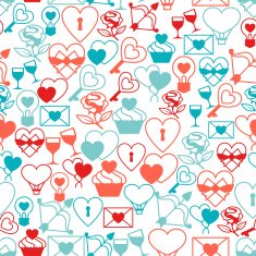 Valentine's and Wedding seamless pattern N6