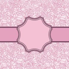 Vintage vector flower frame N186