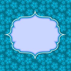 Frame in retro vintage seamless background Vector illustration