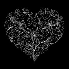 Floral heart N82