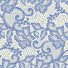 Blue Lace Seamless Pattern