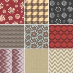 Vintage seamless patterns N9