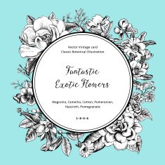 Wreath with exotic flowers N6
