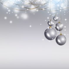 Silver Xmas Background