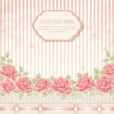 Greeting card Vintage background with lace N3