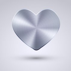 Vector full metal icon on blue background Eps10 N13